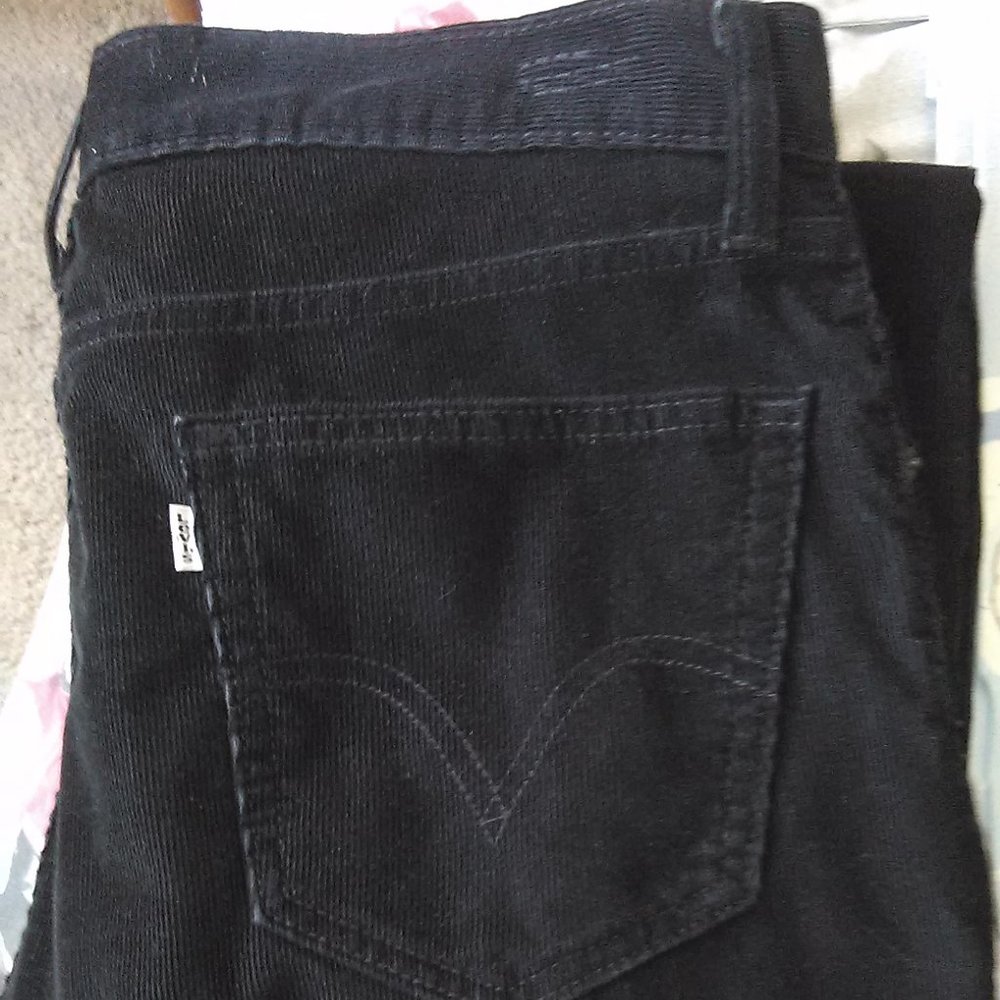 Levis 505 Black Corduroy